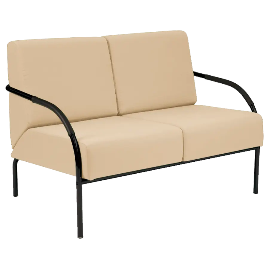 SPA 2 černý lak, koženka AN 096 - koženka béžová